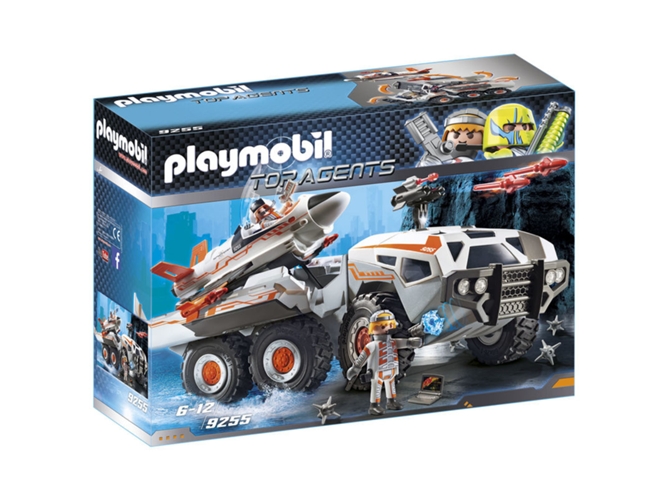 PLAYMOBIL Top Agents: Camión espía - 9255 (Edad Mínima: 6)