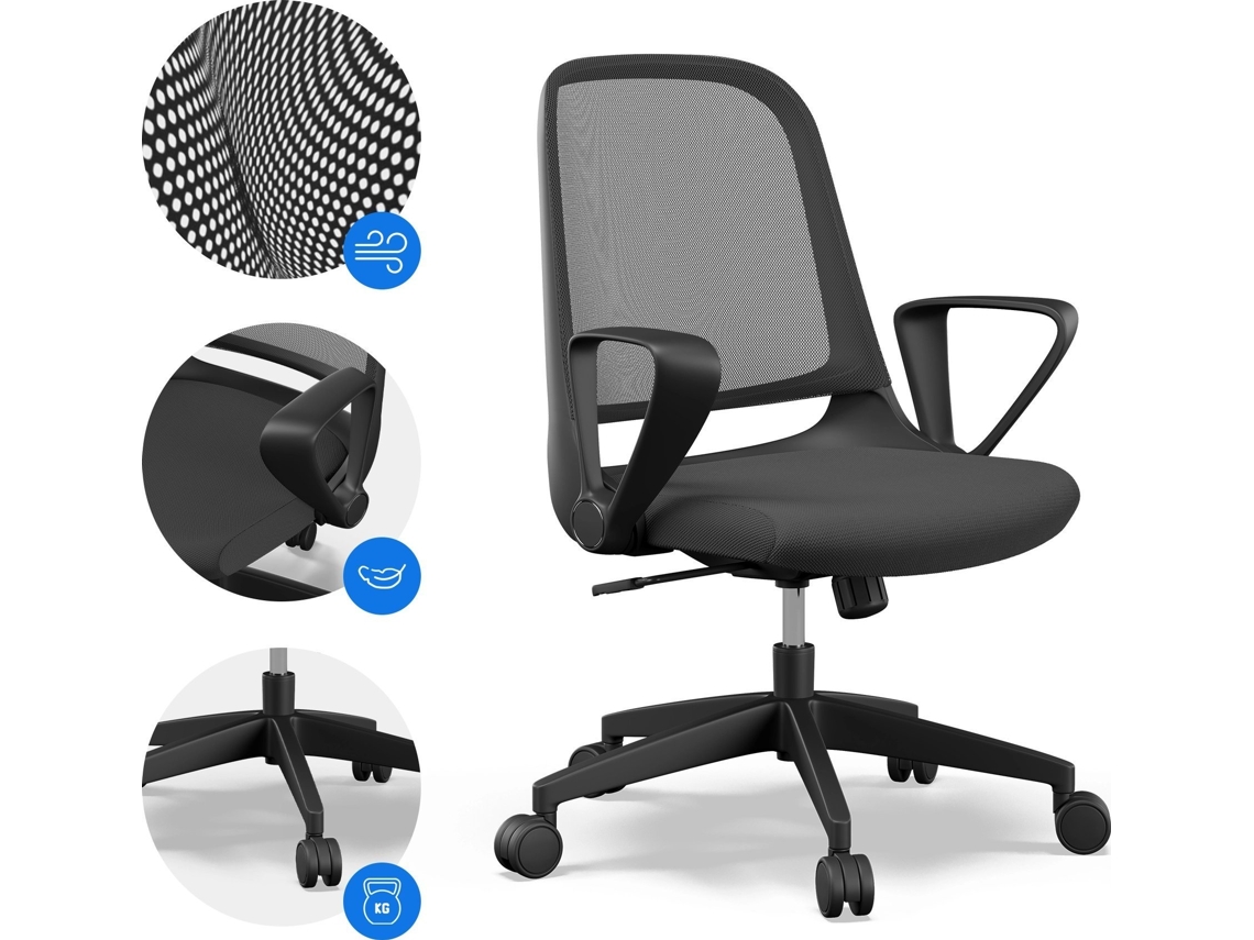SENSE7 Sopty Silla de Oficina Negra