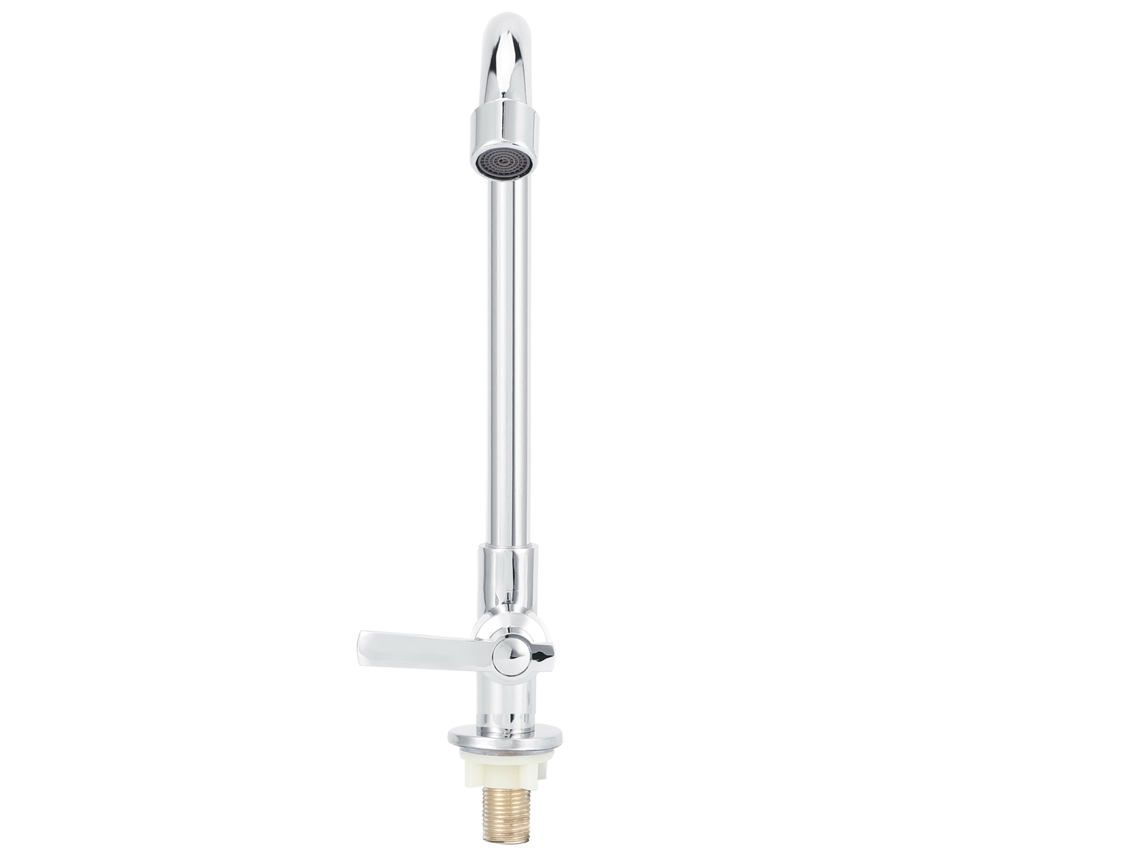 Grifo giratorio de acero inoxidable de 360° para fregadero de cocina y baño, agua fría.