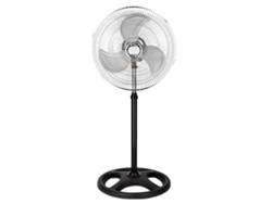 Ventilador De Pie 45.7 Cm, 70w, 3 Velocidades, Regulable, Negro