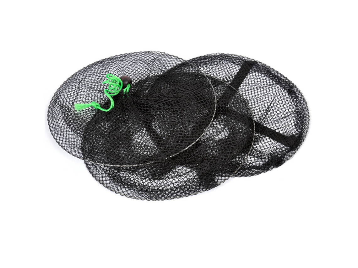 Jaula De Pesca Plegable Con 2 Capas De Malla Fina Para Peces Y Camarones - Accesorio De Pesca Duradero
