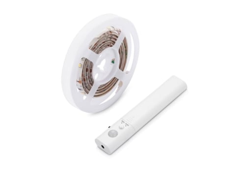 Tira LED 5V de 1m con Sensor 4 pilas AAA Luz Cálida 3000K