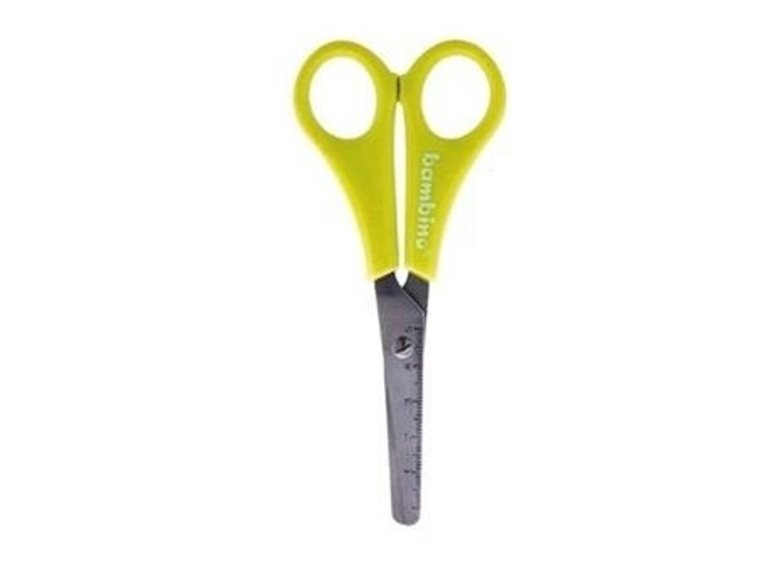 Tijeras Escolares Bambino De Alta Calidad Para Cortar Papel, Ideal Para Estudiantes En La Escuela Y En Casa, 1 Unidad. Ergonómicas Y Confortables. Anc