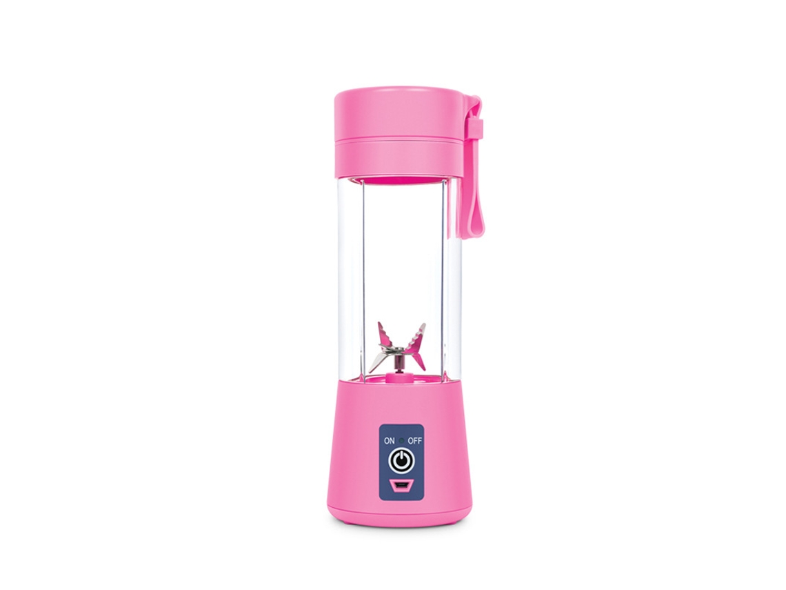 Mezclador Portátil Recargable Por Usb, Exprimidor De Frutas Y Verduras Con 6 Tazas, Máquina De Cocina CHRUI Rosa Roja