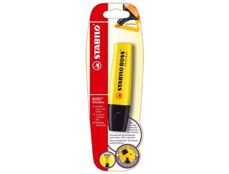 Marcador Fluorescentes STABILO Boss Original (Amarillo - Plástico)