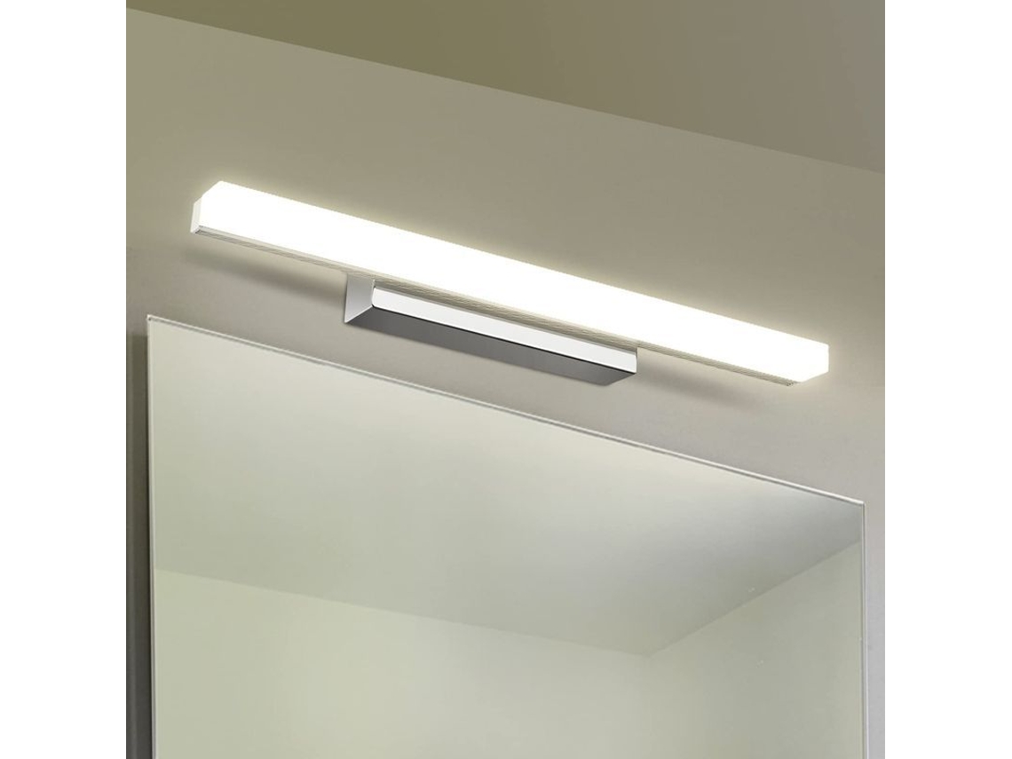 Lámpara Led De Espejo De 12 W Para Pared De Baño, Blanco Neutro, 60 Cm, No Regulable.
