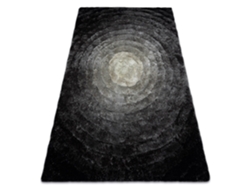Alfombra Moderno Flim 008-B2 Lanudo, Circulos - Structural Gris (120 x 160 cm)