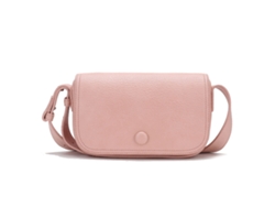 Bolso De Hombro De Mujer De Pu Con Solapa Tipo Chancla Y Múltiples Bolsillos, Rosa Casual, 22x14x9cm
