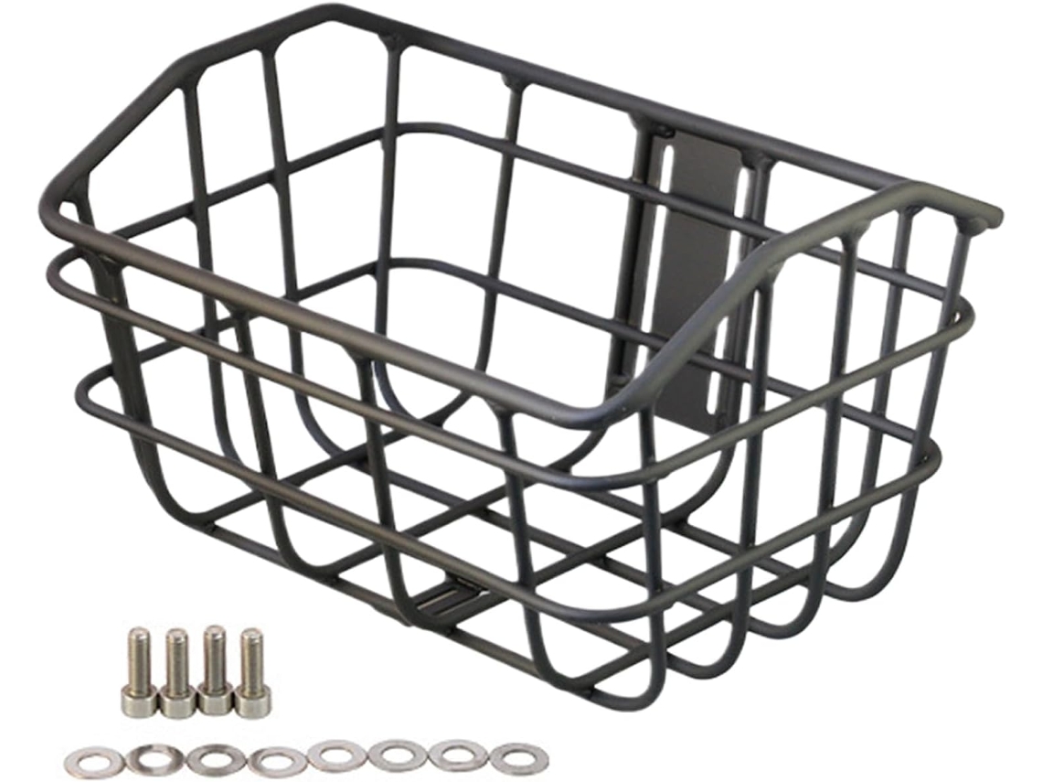 Cesta de alambre para bicicleta, portaequipajes delantero, portaequipajes metálico | Accesorio de ciclismo para Slowmoose