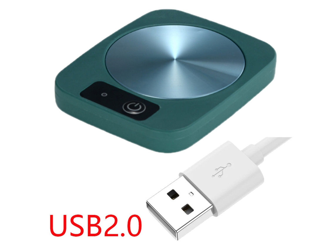 Calentador de tazas USB con aislamiento térmico Digitallab (verde)