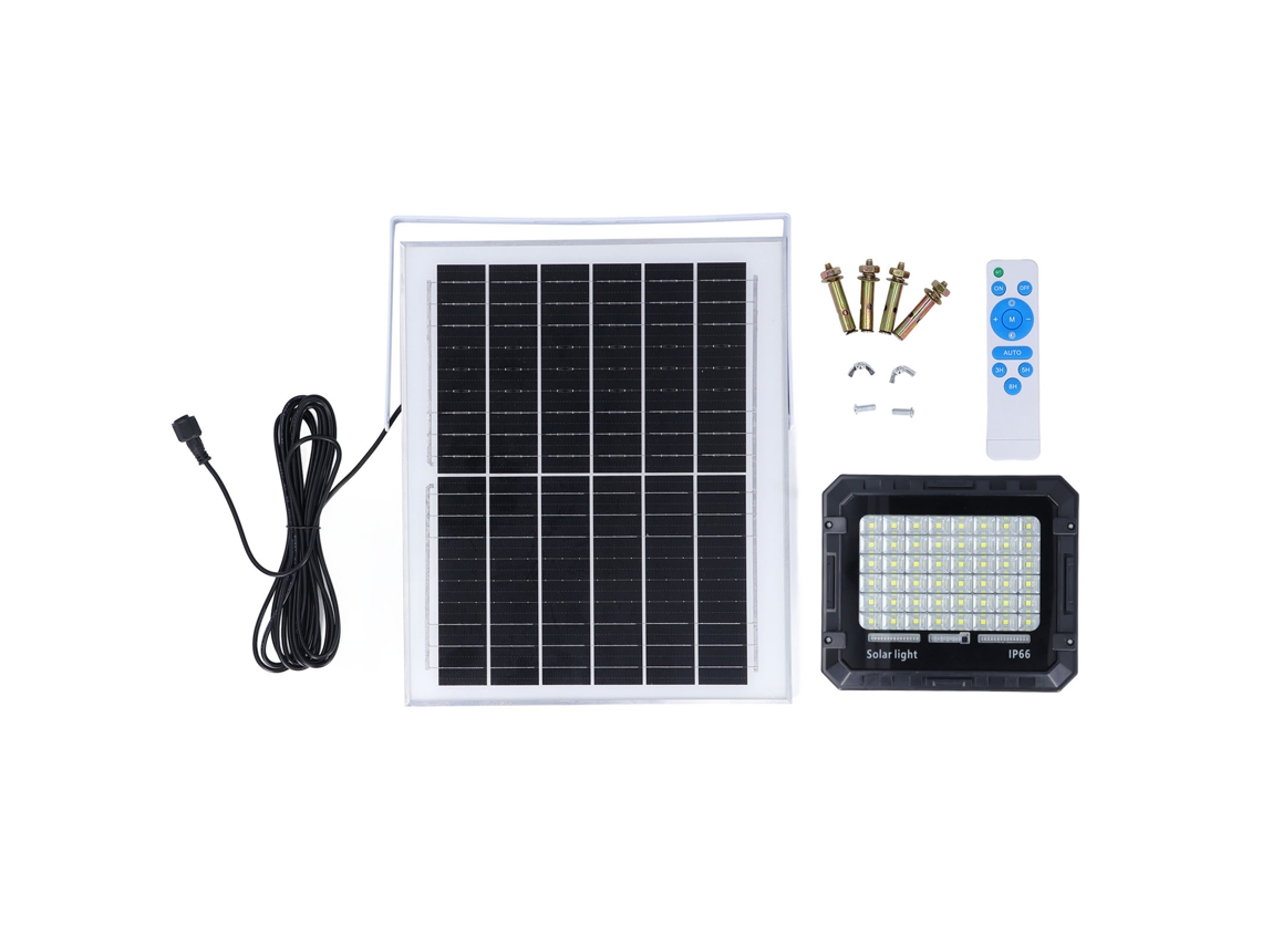 Ycy-luz Solar Led 48 Leds 200w 2000lm 10000mah Ip66 Antipánico Con Control Remoto Exterior