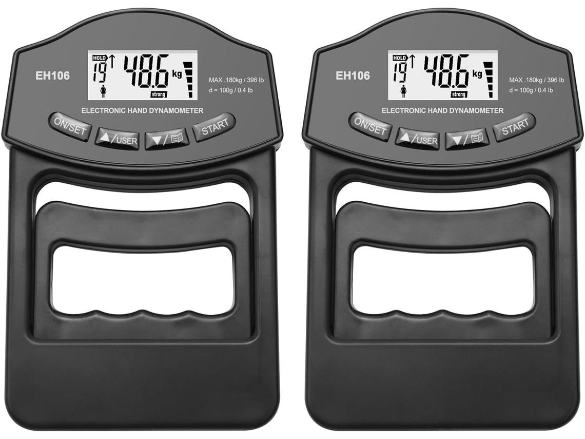Medidor De Fuerza Digital, Entrenador De Agarre Manual, Dinamómetro, Probador De 180 Kg (396 Lbs)