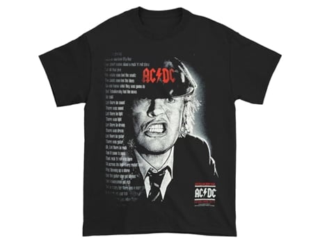Camiseta ROCKINSTONE AC/DC Big Face Angus (S)