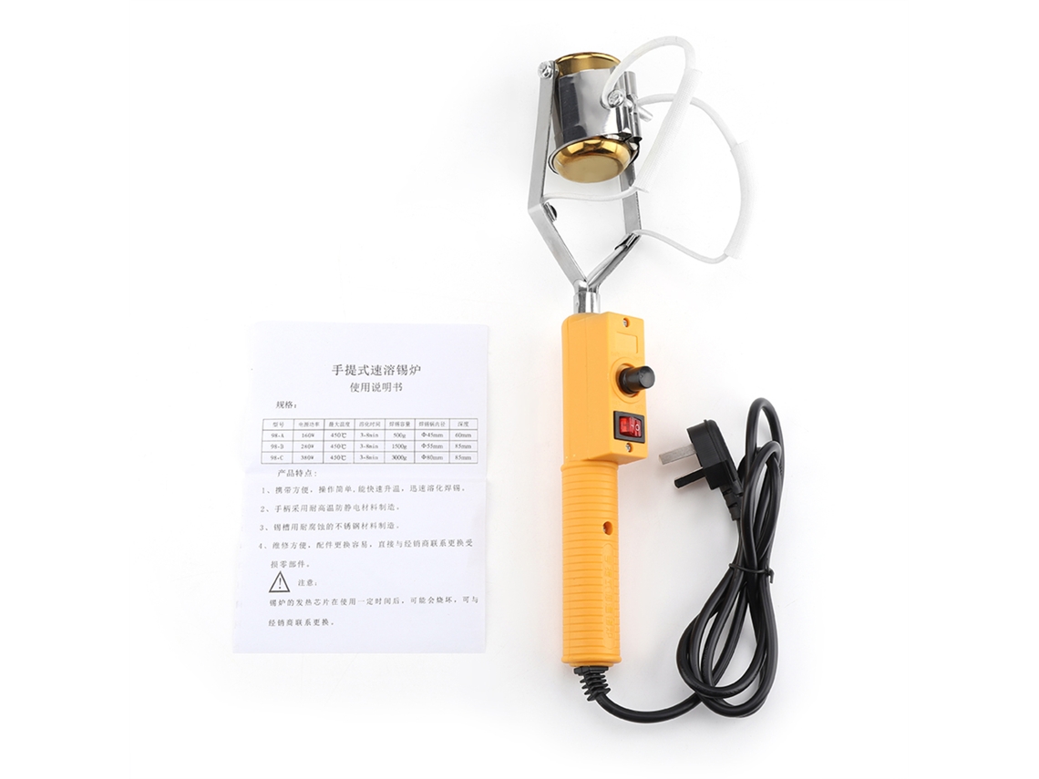 Panel De Soldadura Eléctrico Portátil De 280 W Con Control De Temperatura Y Crisol De Cobre.