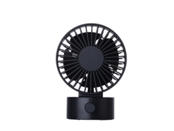 Ventilador De Escritorio (negro) - Alimentación Por Usb - Bajo Perfil, Silencioso, Portátil - Potente Tecnología De Enfriamiento De 11 Aspas