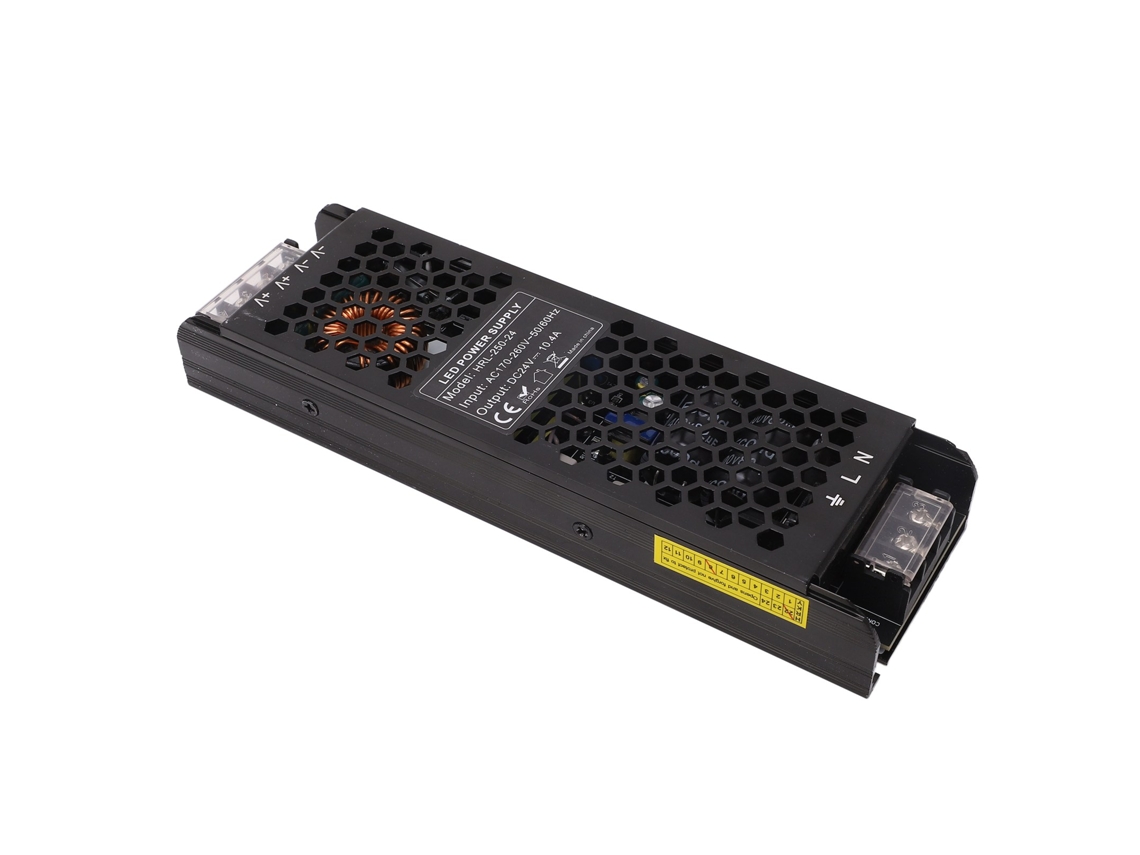 2026dz-fuente De Alimentación Led Para Tiras, 250w, Dc24v, Entrada Ac170-260v, Conmutador, Caja Gruesa Hueca