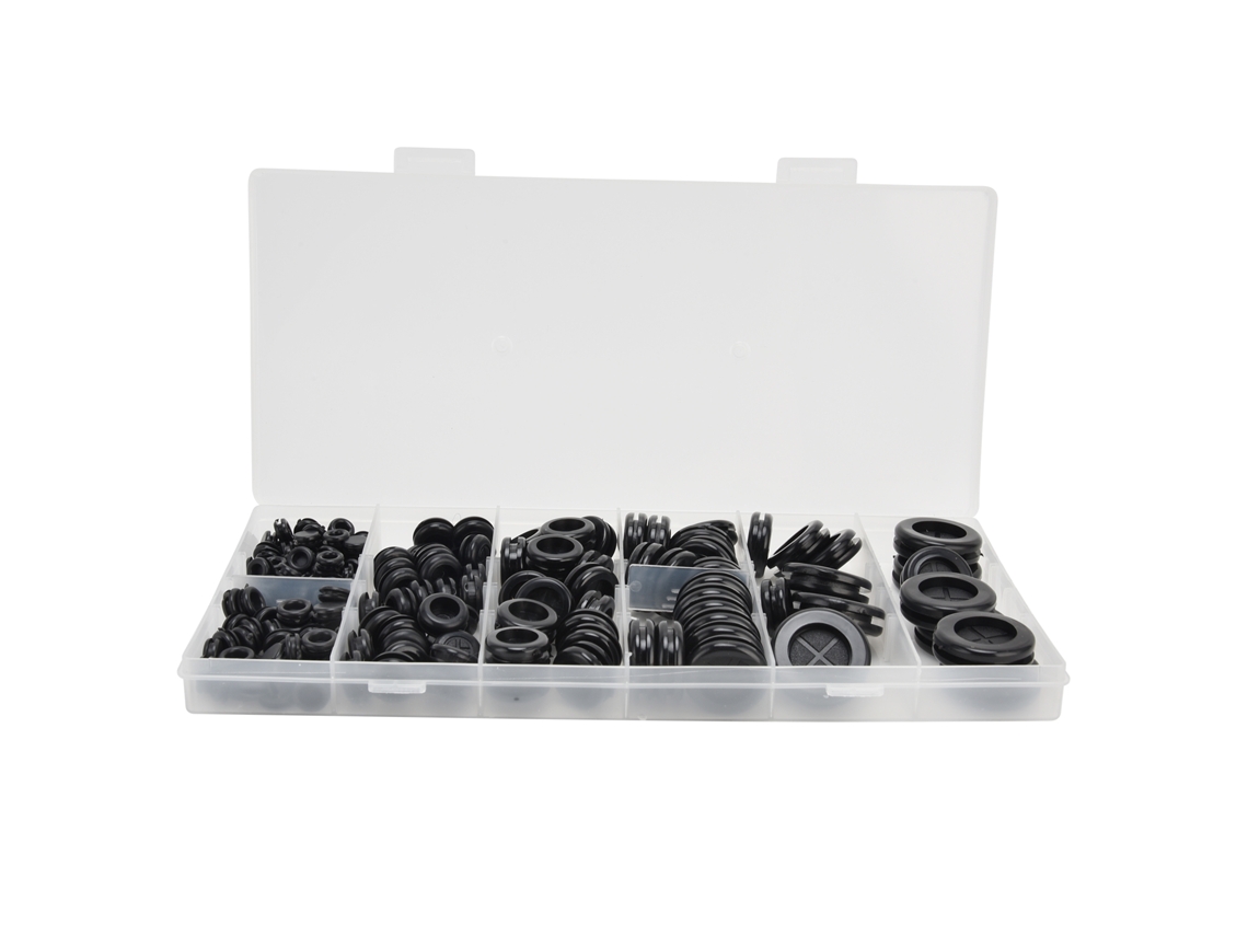 170 Peças De Grommet De Borracha Flexível Resistente Ao Calor E Ao Desgaste Para Automóveis, Encanamento, Hardware De Pc