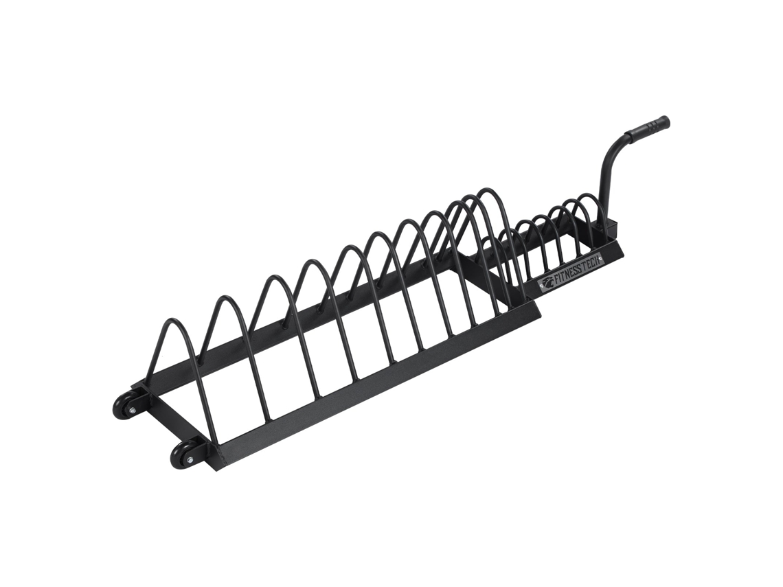 Rack de Disco Olímpico para Tecnología de Fitness con Ruedas FITNESS TECH