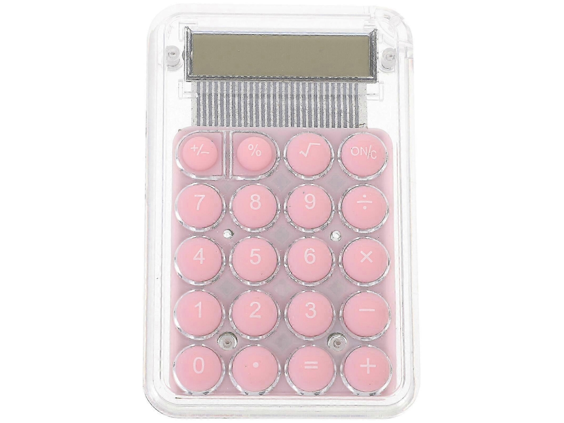 Calculadora solar ultrafina de 1 pieza, mini calculadora de bolsillo portátil para la escuela, el hogar y la oficina Everley891 (plateada)