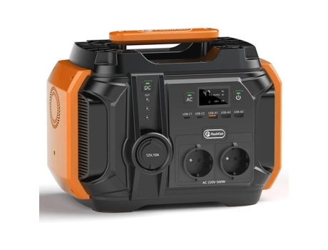 Flashfish-generador eléctrico A501 de 540Wh, proyector Led, conjunto de generador de batería externa, estación de energía portátil para Camping