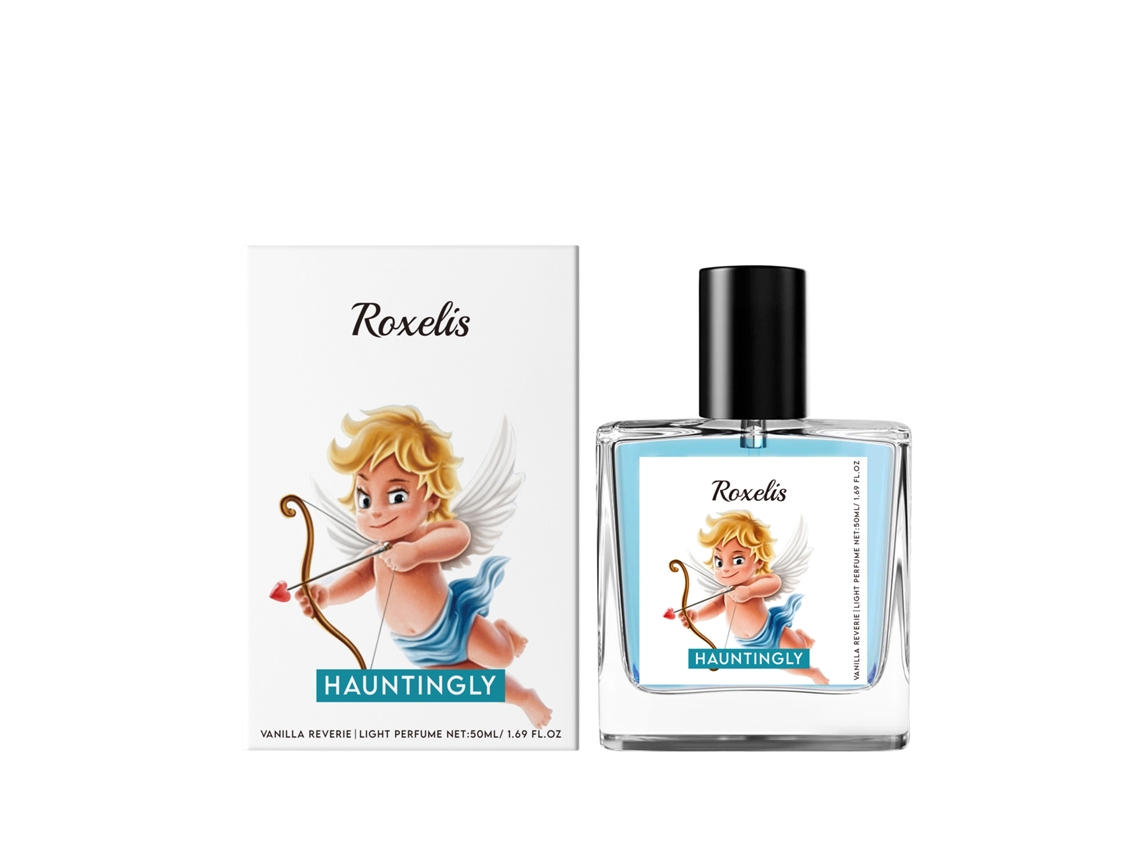 Perfume masculino con feromonas y aroma a vainilla.