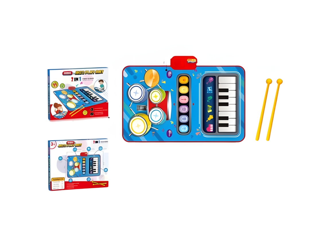 Szsmart 757-57b Alfombrilla Piano Musical Bebé Azul