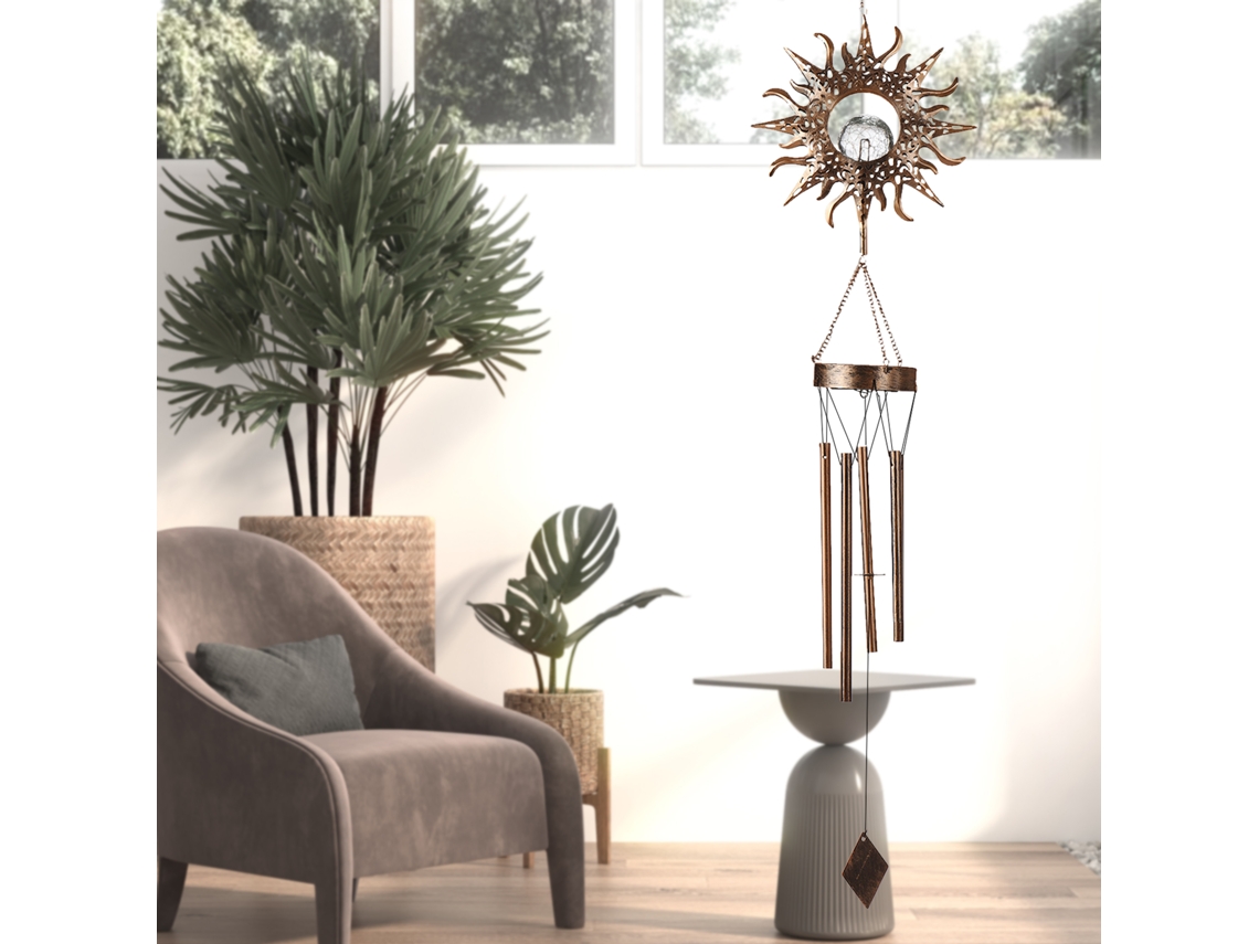Campanilla Solar Con Luz Led Exterior Impermeable Para Jardín Patio Balcón Decoración Nocturna