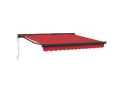 Maison Exclusive - Toldo Retráctil Rojo 300 X 250 X 165 Cm Tela Y Metal
