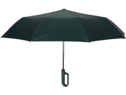 Paraguas Plegable Automático Ciieeo, 10 Varillas, Negro, Triple Pliegue, Tejido Verde Resistente A Los Rayos Uv, Compacto Y Ligero.