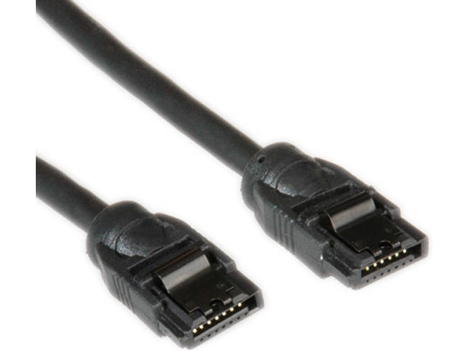 Cable SATA ROLINE (SATA - 50 cm - Negro)