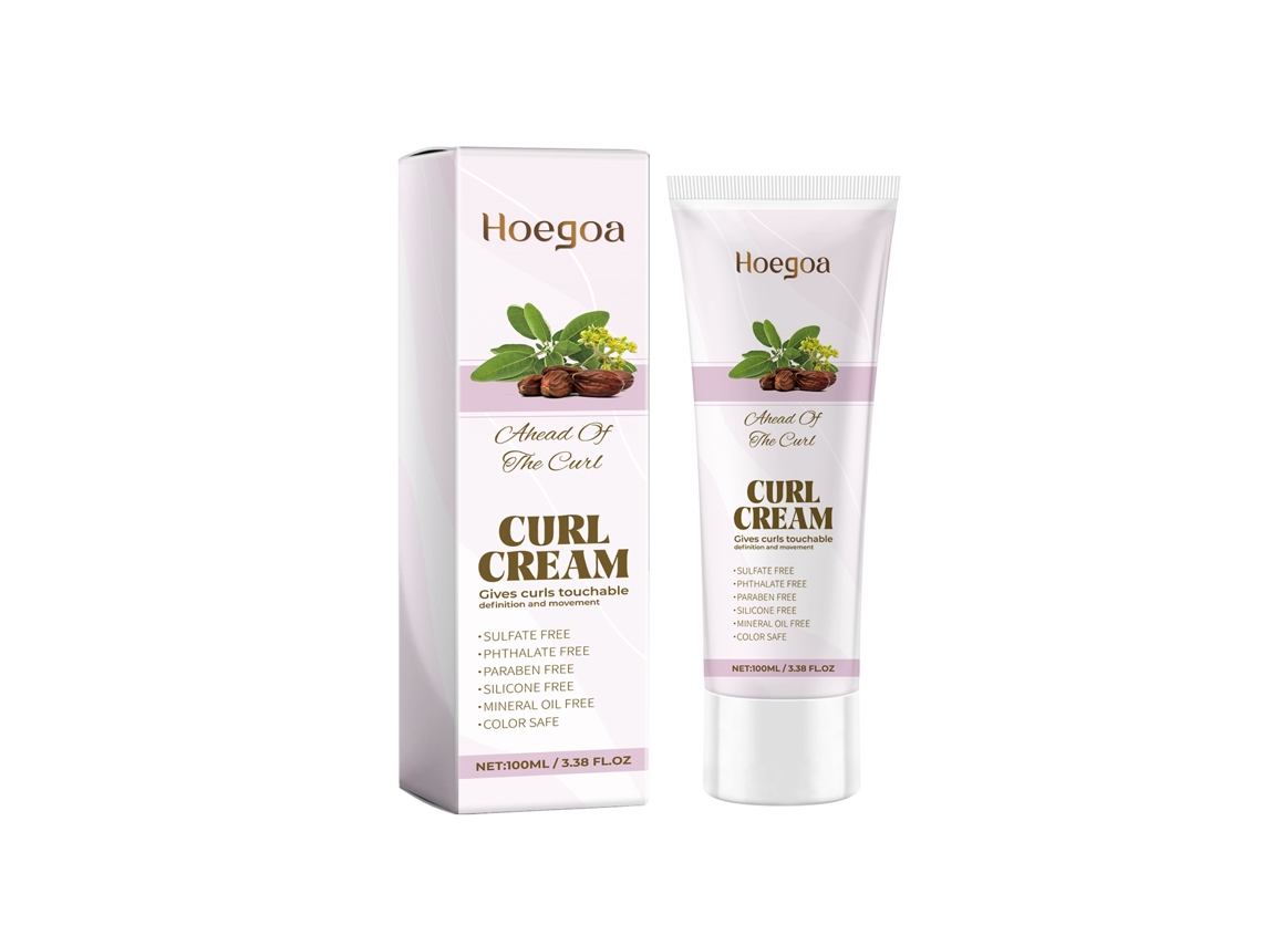 Crema para peinar el cabello rizado con aceite de jojoba