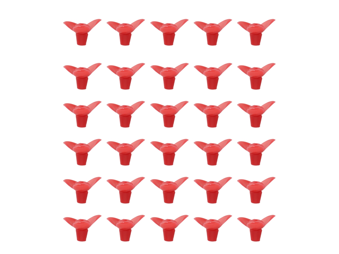 30 Piezas De Plástico De Repuesto Para Comederos De Pájaros Y Accesorios De Jardín, Color Rojo.