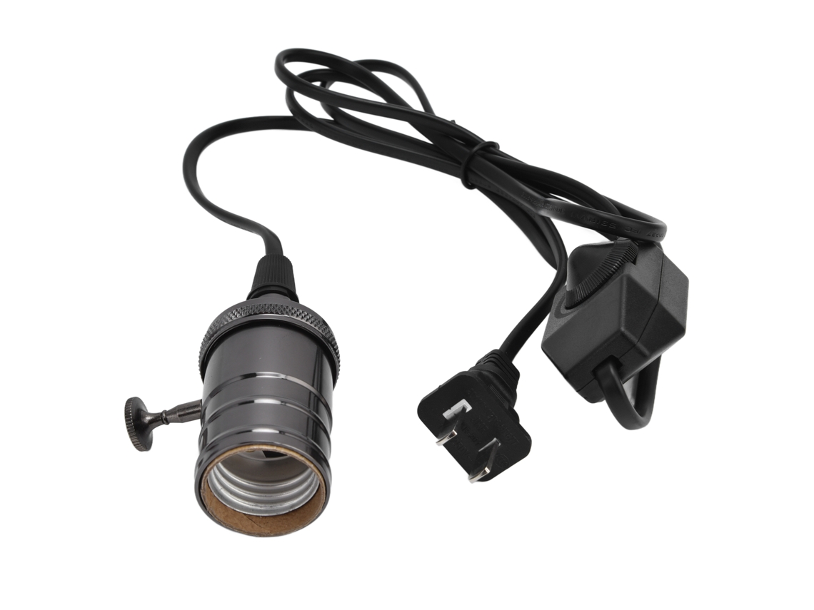 Yncm2026-kit De Lámpara Ajustable Estilo Retro Práctico Para Bombillas Base E26 Con Cable Y Interruptor