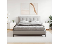 Mesitas de Noche 2Pzs 40X40X50Cm Deriv. Madera Blanco Brillante
