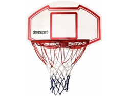 DEVESSPORT Canasta Baloncesto Interior y Exterior con Tablero Resistente y Red para Pared