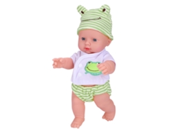 -muñeca Bebé De Vinilo De Alta Simulación Con Ropa Muñeco Recién Nacido Juguete De Baño (verde)