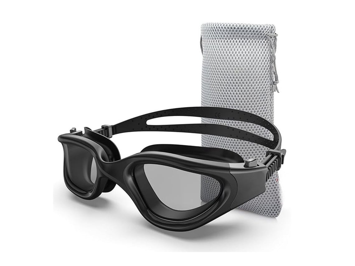 Gafas De Natación Polarizadas Para Hombre Y Mujer - Antivaho - Protección Uv 100% - Gafas De Buceo - Negras