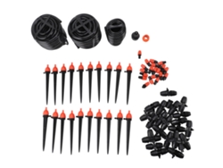 Kit De Riego Por Goteo Con Conectores Rápidos Y Boquillas Ajustables Para Jardín E Invernadero.