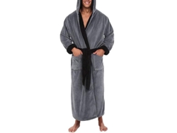 Traje De Baño De Lana Para Hombre Con Capucha, Camisón Largo, Edx