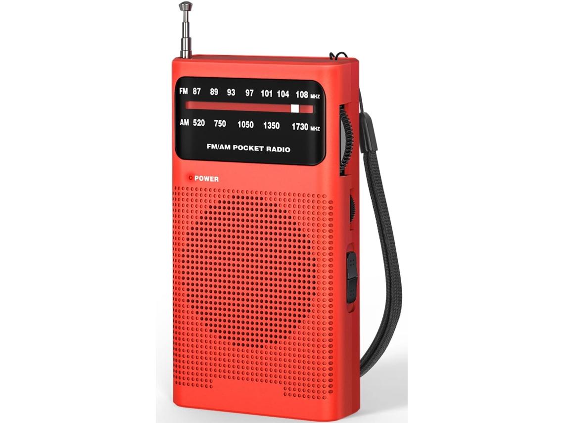 Rádio Portátil Am /fm Com Pilhas Aa, Rádio Transistorizado De Bolso Com Excelente Recepção E Excelente Qualidade De Som.