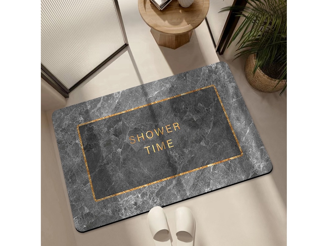 Alfombra de Baño LUUCOZK Antideslizantes Decoración Baño Secado Rápido Poliéster Multicolor (60x90cm)