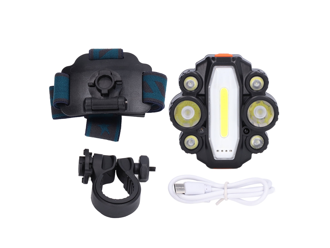 Bj-lanterna Frontal Led Multifuncional Com Indução, Ajuste De Ângulo De 90°, Recarregável Via Usb Para Ciclismo Ao Ar Livre