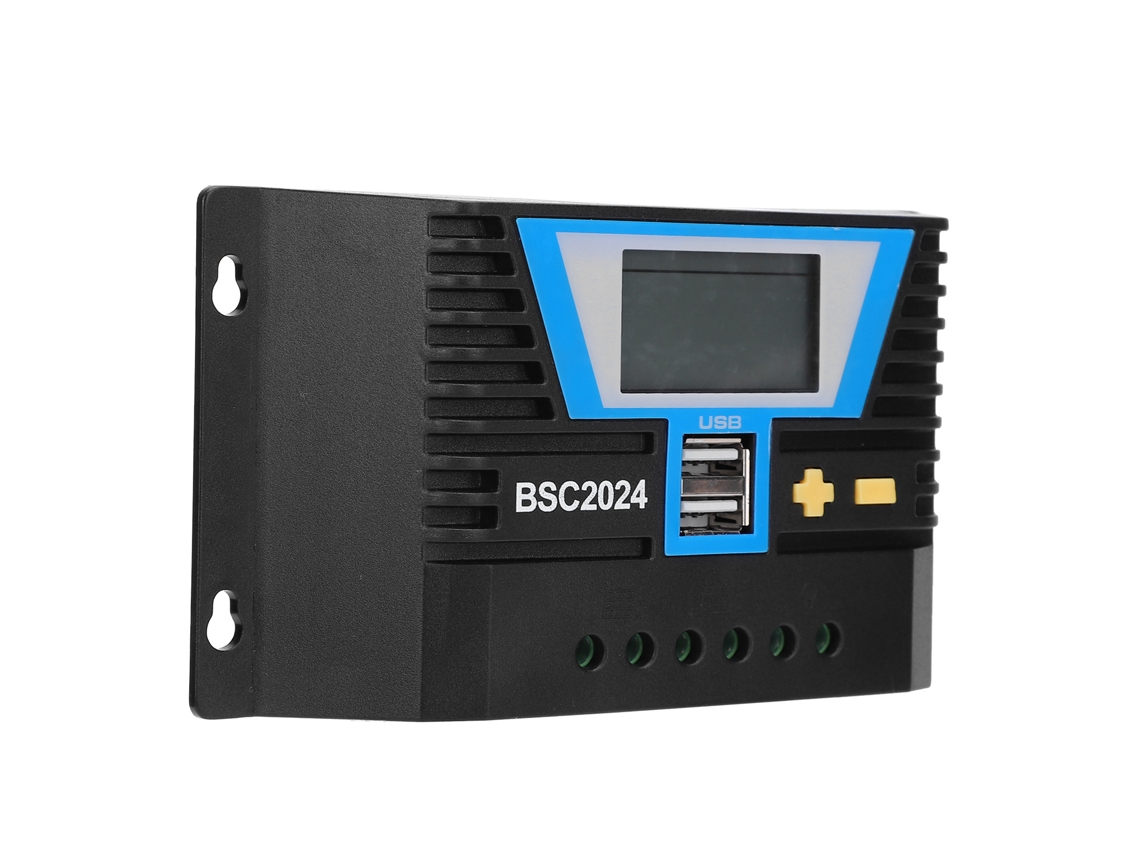 Controlador Solar Inteligente De Carga Bsc2024 20a 12/24v Para Paneles Fotovoltaicos