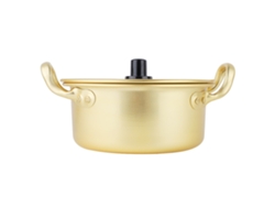 Sartén para fideos ramen coreanos, de aluminio amarillo, 16 cm