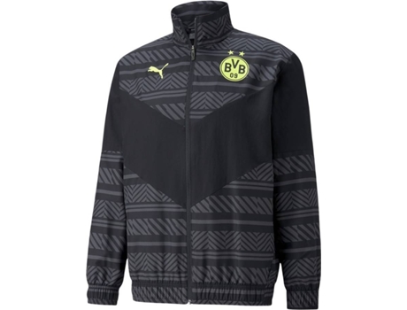 Chaqueta para Hombre PUMA Borussia Dortmund Prematch 2021-22 Negro para Fútbol (S)