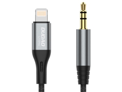 Cable de audio Lightning a minijack de 3,5 mm, 1 m, gris, Dudao (modelo L11pro)