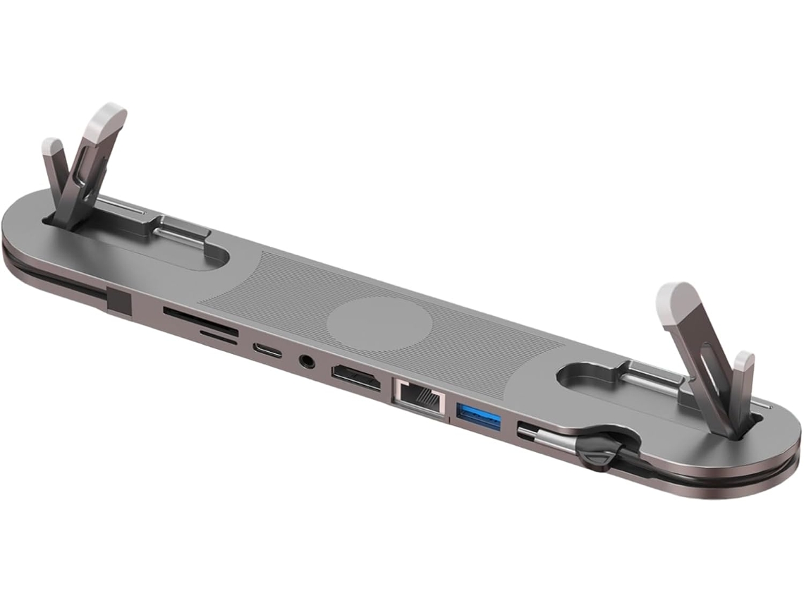 Estación De Acoplamiento Usb-c Plegable Con Carga Pd De 100 W Y Puerto Ethernet 4k.