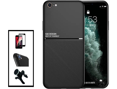 Kit Carcasa Magnetic Lux iPhone SE 2022 PHONECARE Negro