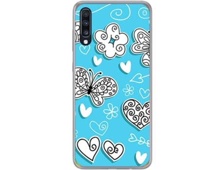 Carcasa Samsung Galaxy A70 TUMUNDOSMARTPHONE Mariposas Multicolor