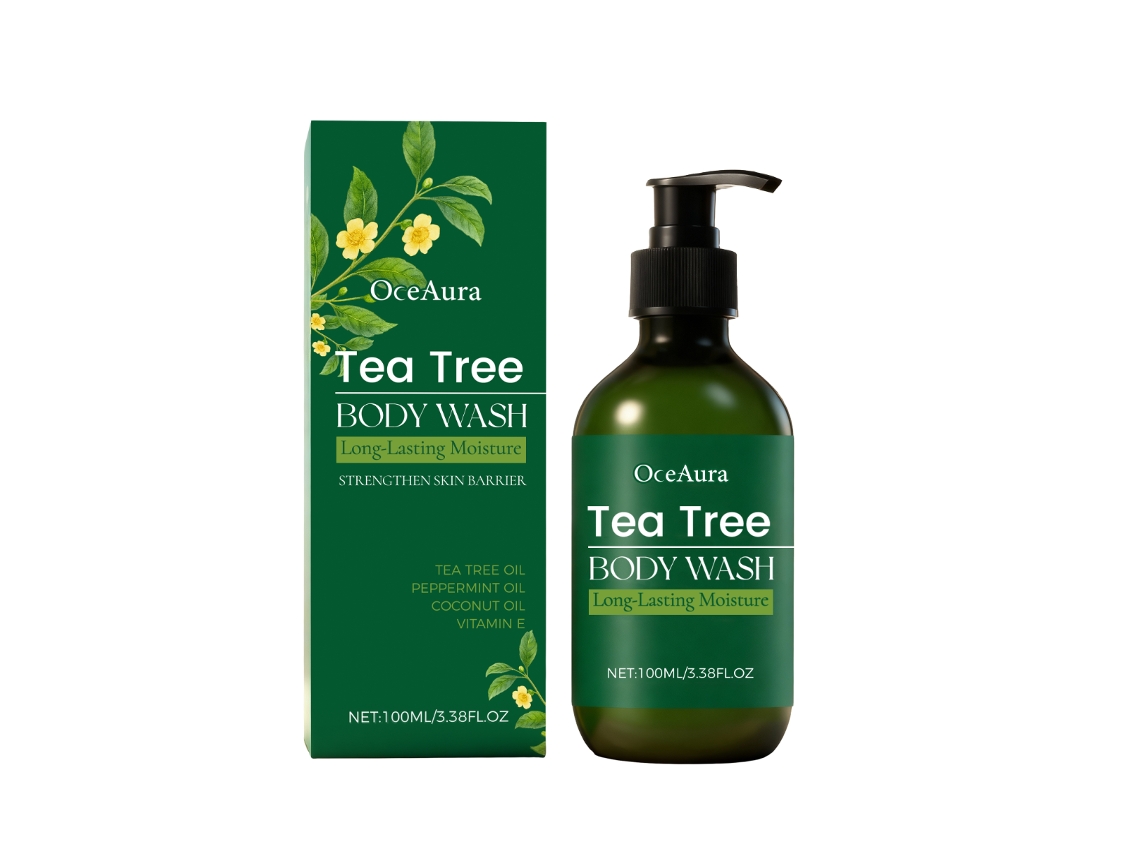 Gel de ducha refrescante con árbol de té